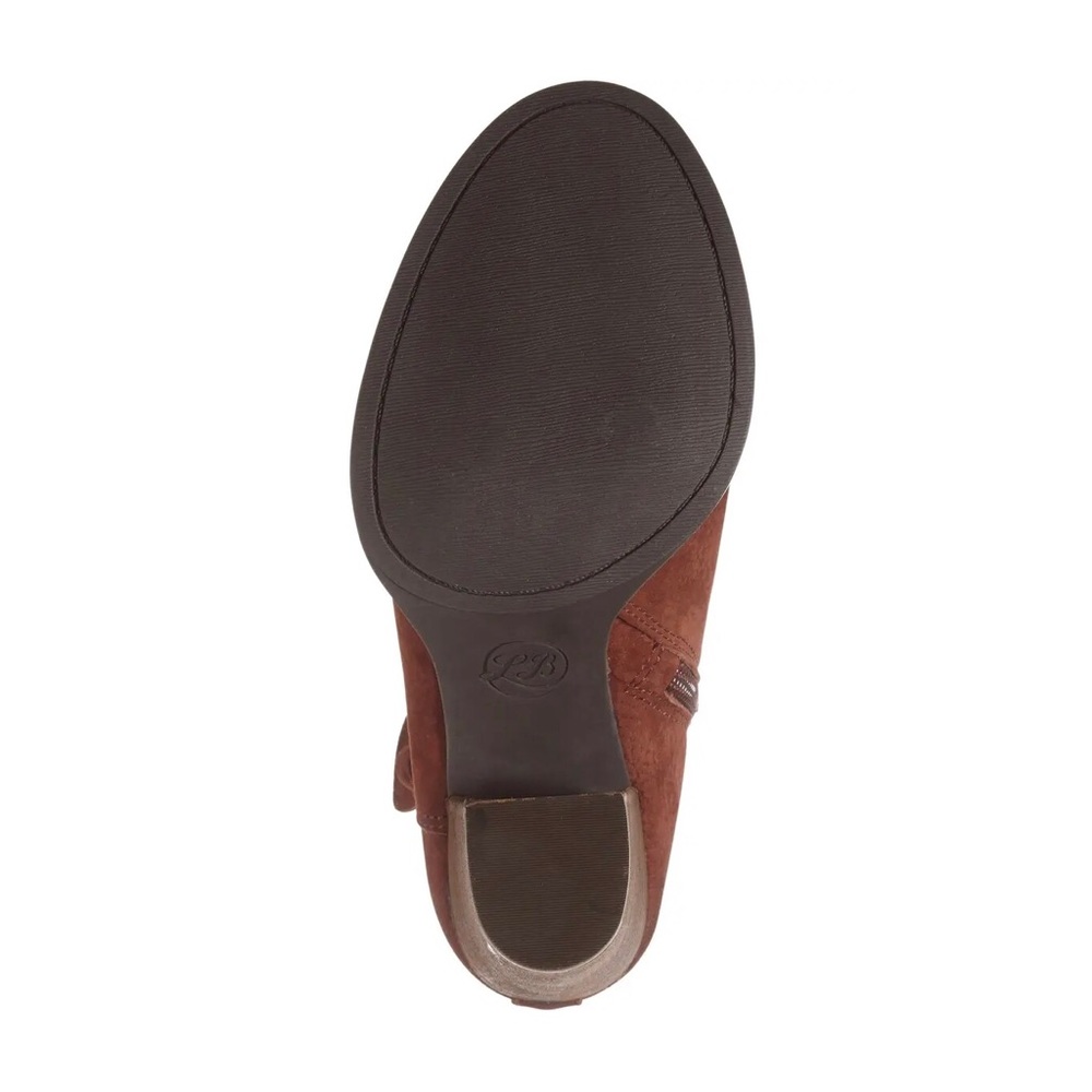 Lucky Brand Latonya Belted Bootie in Russet Nubuck | Size 7.5 - Picture 4 of 13